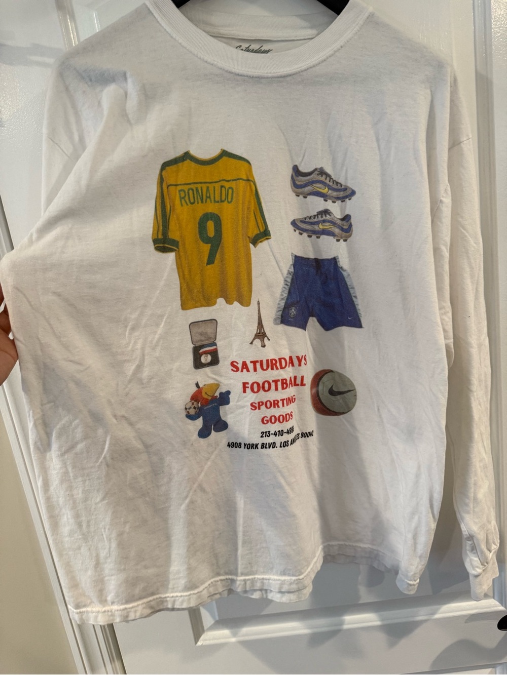 Saturdays Football Ronaldo/Brazil Long sleeve Tee.